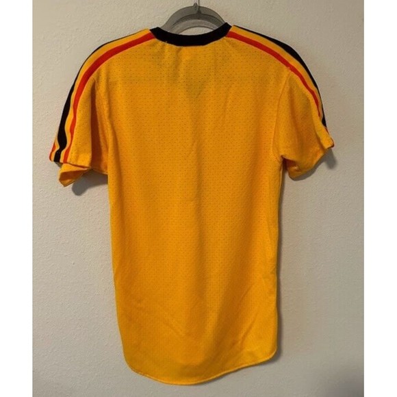 VTG San Diego Padres Batting Jersey Shirt M Gold Yellow Roman Sport Mesh USA - Picture 3 of 6